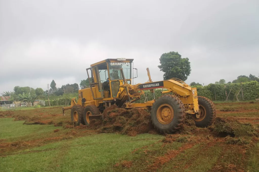Levelling of the Mutindwa School playground.